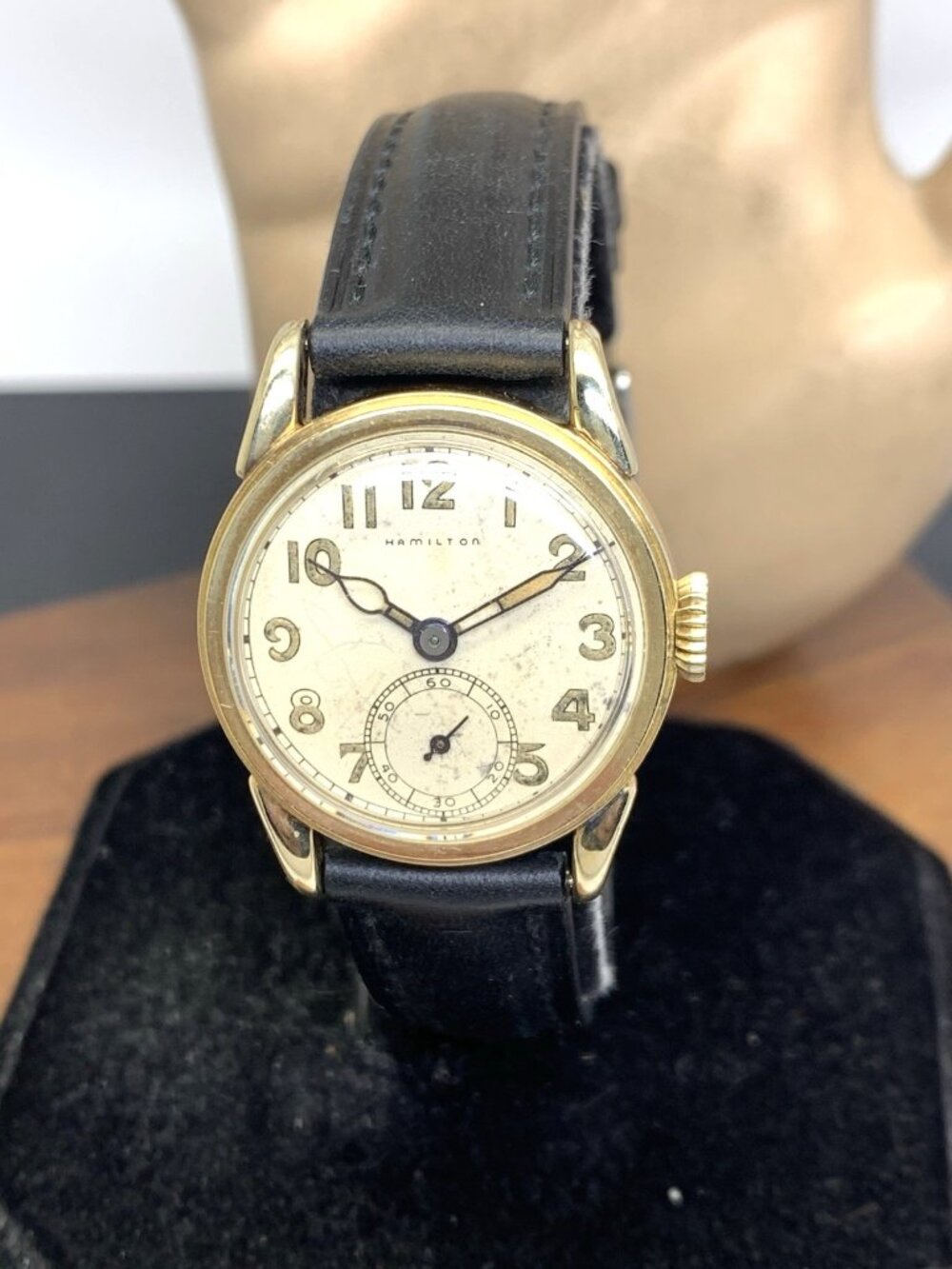 Hamilton 987 Watch 1940's WWII Vintage Hand Wind 10k Gold Filled Case 28.5mm